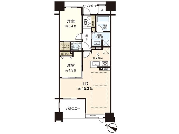 プラウドタワー仙台勾当台通 間取図 プラウドタワー仙台勾当台通 間取図