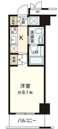 レジデンス仙台駅東 間取図(平面図) レジデンス仙台駅東 間取図(平面図)