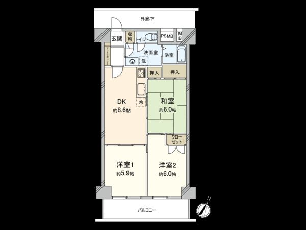 ユーカリハイツ小石川 間取り ユーカリハイツ小石川 間取り
