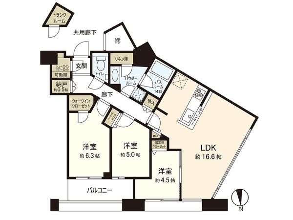 センターマークスタワー 3SLDK(約78.40帖) センターマークスタワー 3SLDK(約78.40帖)