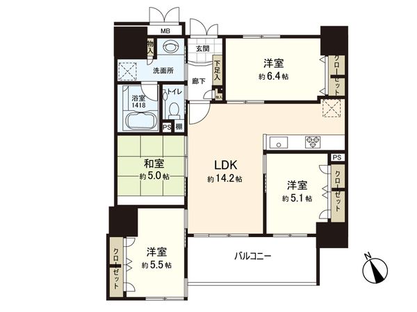 アクロス天神センタープラザ 間取図 アクロス天神センタープラザ 間取図