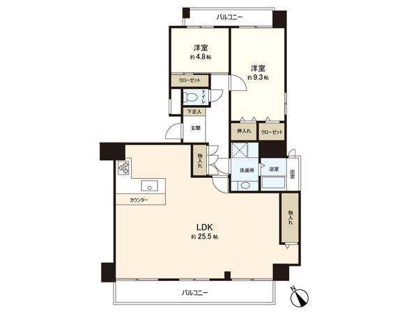 ピア高宮N棟 間取図 ピア高宮N棟 間取図