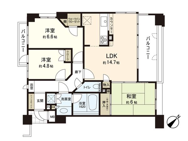 パークホームズ西新一丁目 間取図 パークホームズ西新一丁目 間取図