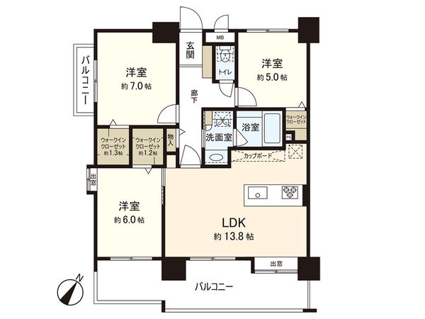 グリーンマンション平尾 間取図 グリーンマンション平尾 間取図