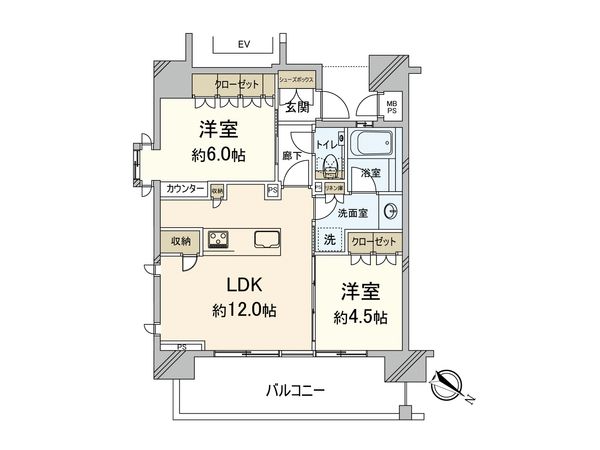クリオラベルヴィ天神 間取図 クリオラベルヴィ天神 間取図
