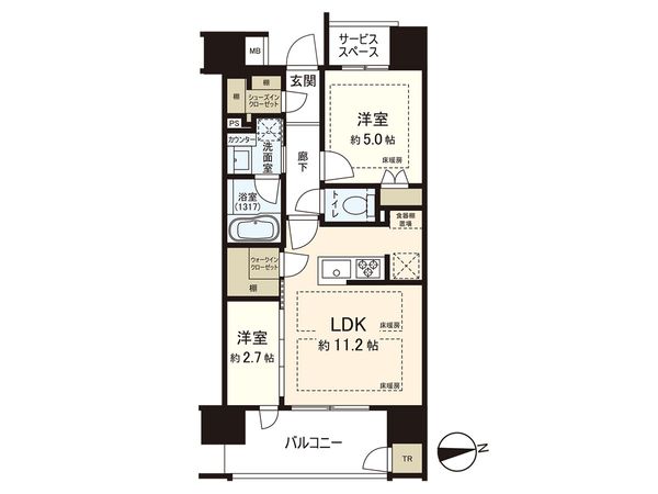 パークホームズ大濠公園フロント 間取図 パークホームズ大濠公園フロント 間取図