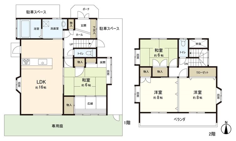 横浜三丁目戸建 間取図 横浜三丁目戸建 間取図