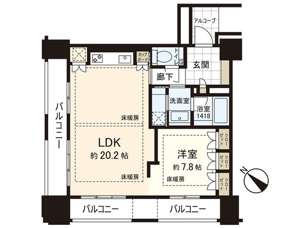 グランドメゾン福岡 The Central Luxe 間取図 グランドメゾン福岡 The Central Luxe 間取図