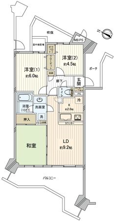 日神パレステージ海浜幕張 間取図(平面図) 日神パレステージ海浜幕張 間取図(平面図)