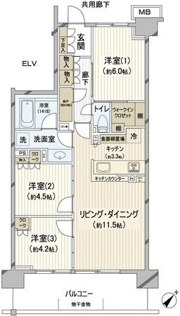 ザ・ガーデンズ稲毛海岸 間取図 ザ・ガーデンズ稲毛海岸 間取図