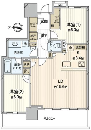 幕張ベイパーククロスタワー&レジデンス 間取図(平面図) 幕張ベイパーククロスタワー&レジデンス 間取図(平面図)