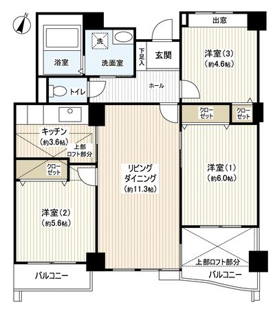 パティオス13番街 間取図(平面図) パティオス13番街 間取図(平面図)