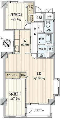 パティオス9番街 間取図(平面図) パティオス9番街 間取図(平面図)