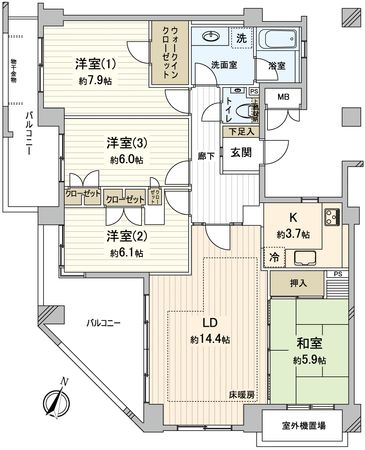 パティオス8番街 間取図 パティオス8番街 間取図