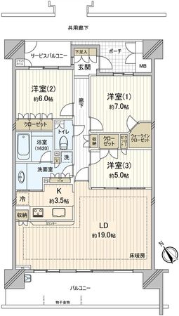 シティズフォートホワイトホーム 間取図 シティズフォートホワイトホーム 間取図