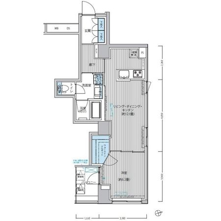 RODIA日本橋茅場町 間取図(平面図) RODIA日本橋茅場町 間取図(平面図)