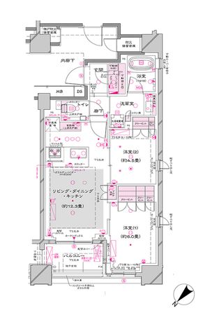 オーパスレジデンス銀座イースト 間取図(平面図) オーパスレジデンス銀座イースト 間取図(平面図)