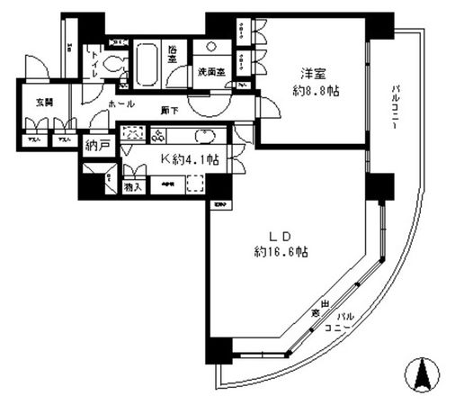 リバーポイントタワー 間取図(平面図) リバーポイントタワー 間取図(平面図)