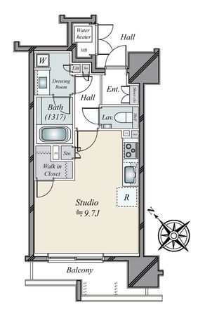レフィール築地レジデンス 間取図 レフィール築地レジデンス 間取図