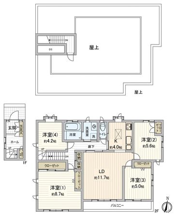 菅野1丁目戸建 間取図 菅野1丁目戸建 間取図