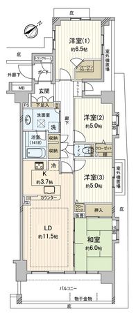 オーベル行徳カレン 間取図 オーベル行徳カレン 間取図