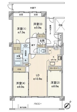 ルイシャトレ南行徳ソルヴィエント 間取図 ルイシャトレ南行徳ソルヴィエント 間取図