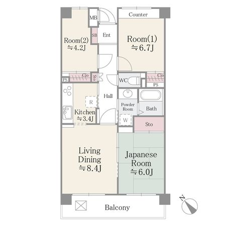 アポロハイツ 間取図(平面図) アポロハイツ 間取図(平面図)
