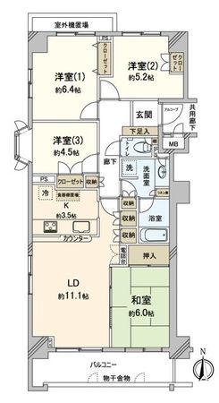 パークハウス丘の街 間取図 パークハウス丘の街 間取図