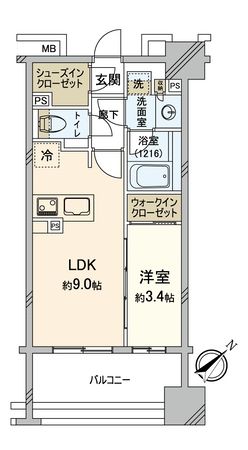 ネベル横浜関内 間取図 ネベル横浜関内 間取図