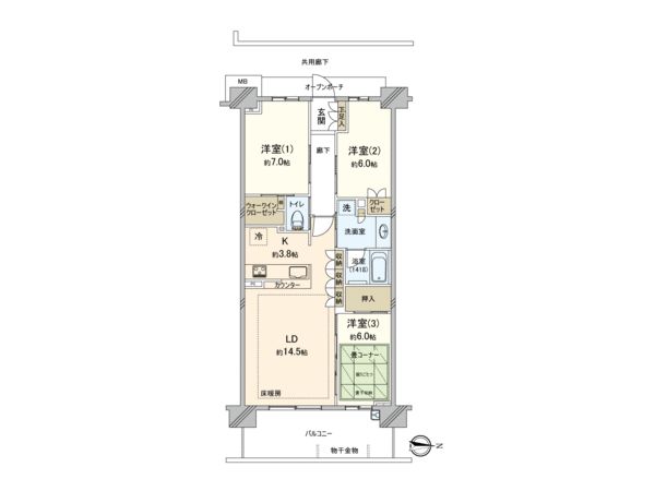 Brillia City横浜磯子K棟 間取り Brillia City横浜磯子K棟 間取り