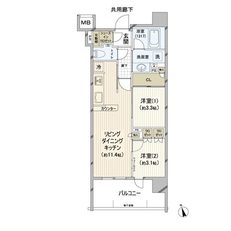リストレジデンス横濱桜木町 間取図(平面図) リストレジデンス横濱桜木町 間取図(平面図)