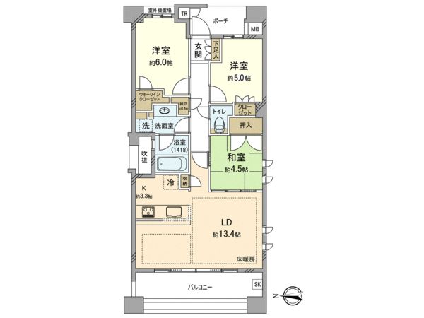 プラウド横濱鶴見二見台 間取り プラウド横濱鶴見二見台 間取り