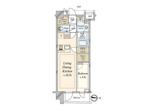 グレーシア横浜 間取図(平面図) グレーシア横浜 間取図(平面図)