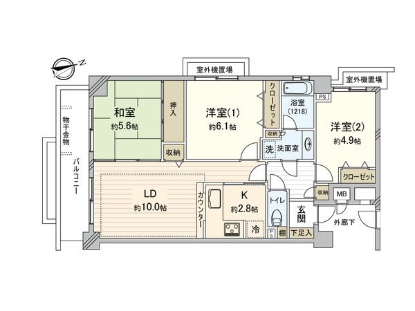 フランシェール妙蓮寺 間取図(平面図) フランシェール妙蓮寺 間取図(平面図)