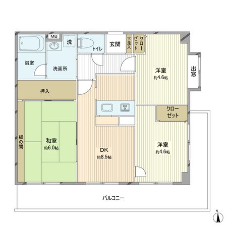 プラネット五基 間取図 プラネット五基 間取図