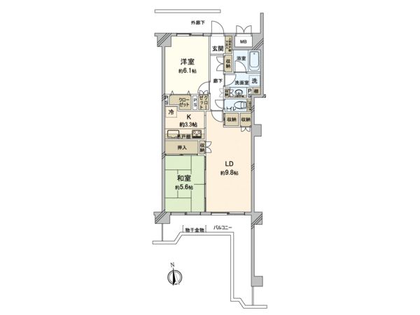 ノーブル横浜岡野公園 間取図(平面図) ノーブル横浜岡野公園 間取図(平面図)