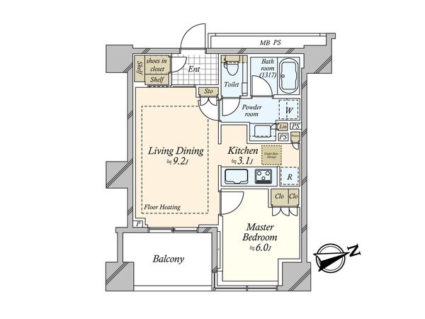 クラッシィタワー新宿御苑 間取図(平面図) クラッシィタワー新宿御苑 間取図(平面図)