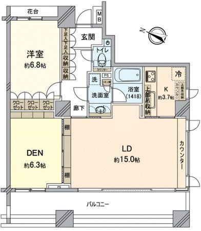 パークホームズ新宿若松町 間取り パークホームズ新宿若松町 間取り