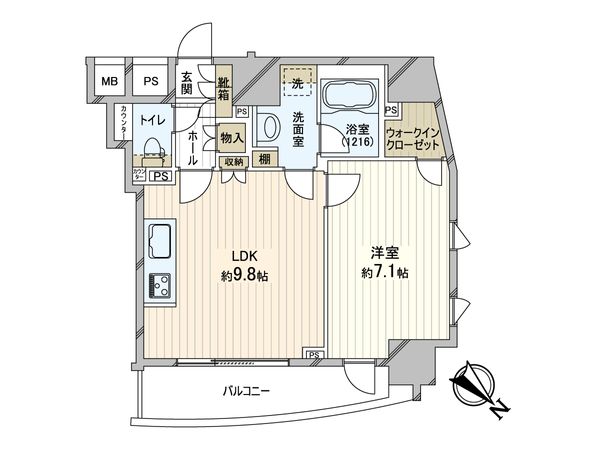 フィールM西新宿 間取図(平面図) フィールM西新宿 間取図(平面図)