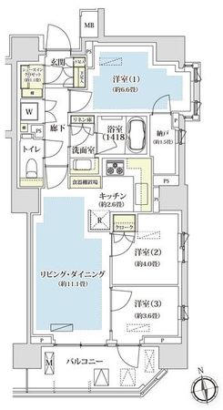 パークホームズ西荻窪アベニュー 間取図(平面図) パークホームズ西荻窪アベニュー 間取図(平面図)