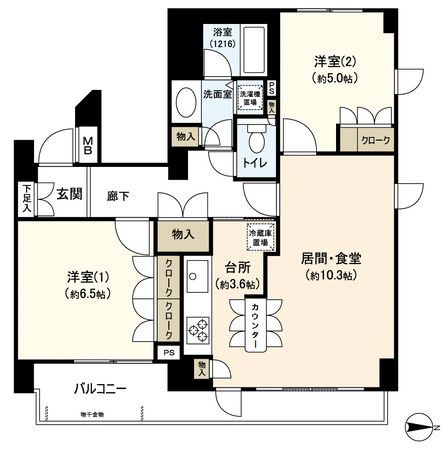 パークアベニュー芦花公園弐番館 間取図 パークアベニュー芦花公園弐番館 間取図