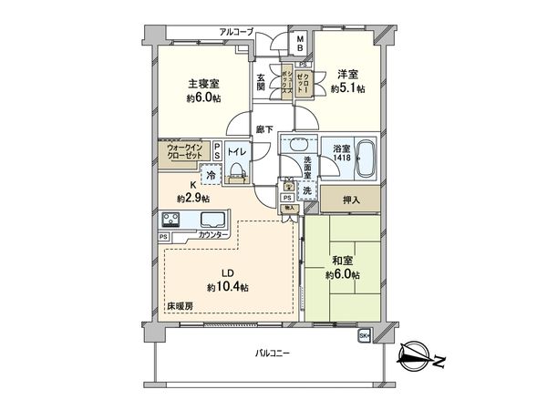 リーデンススクエア石神井台 間取図 リーデンススクエア石神井台 間取図