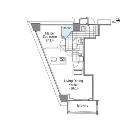 コンフォリア新宿イーストサイドタワー 間取図(平面図) コンフォリア新宿イーストサイドタワー 間取図(平面図)