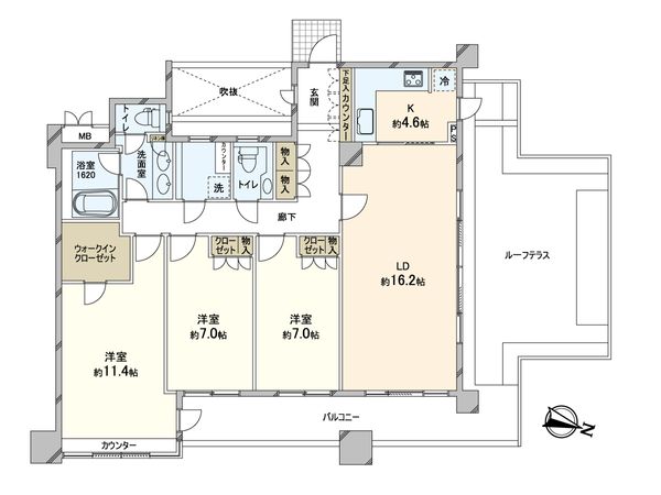 ガーデンコート成城 間取図 ガーデンコート成城 間取図