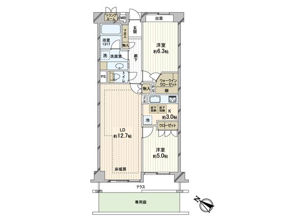 藤和シティホームズ千歳烏山駅前 間取図 藤和シティホームズ千歳烏山駅前 間取図