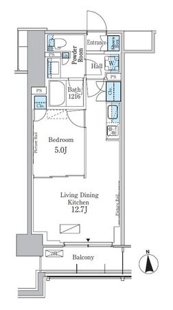 パークアクシス新宿百人町 間取図(平面図) パークアクシス新宿百人町 間取図(平面図)