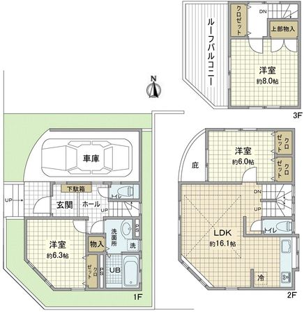 上祖師谷6丁目戸建 間取図 上祖師谷6丁目戸建 間取図