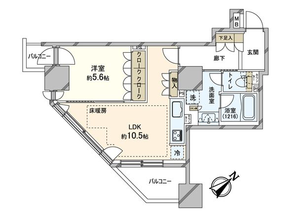 パークタワー東中野 間取図 パークタワー東中野 間取図