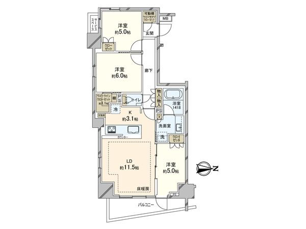 ザ・パークハウス新宿柏木 間取り図 ザ・パークハウス新宿柏木 間取り図