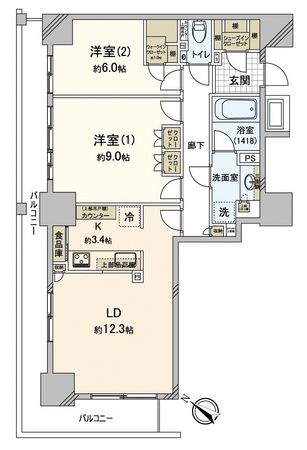 王子飛鳥山ザ・ファーストタワー&レジデンス タワー棟 間取図 王子飛鳥山ザ・ファーストタワー&レジデンス タワー棟 間取図
